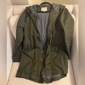 Green Rain Coat